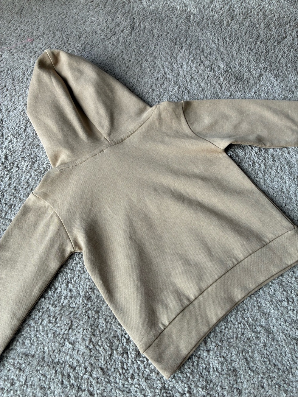 Clark & Beau Tan Hooded Pullover Sweatshirt NWT - Picture 9 of 10
